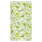 Cute frog dragonfly pattern Bath Towel