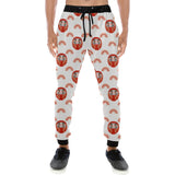 Daruma japanese wooden doll design pattern Unisex Casual Sweatpants