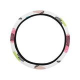 Dragonflies ginkgo leaves pattern Car Steering Wheel Cover