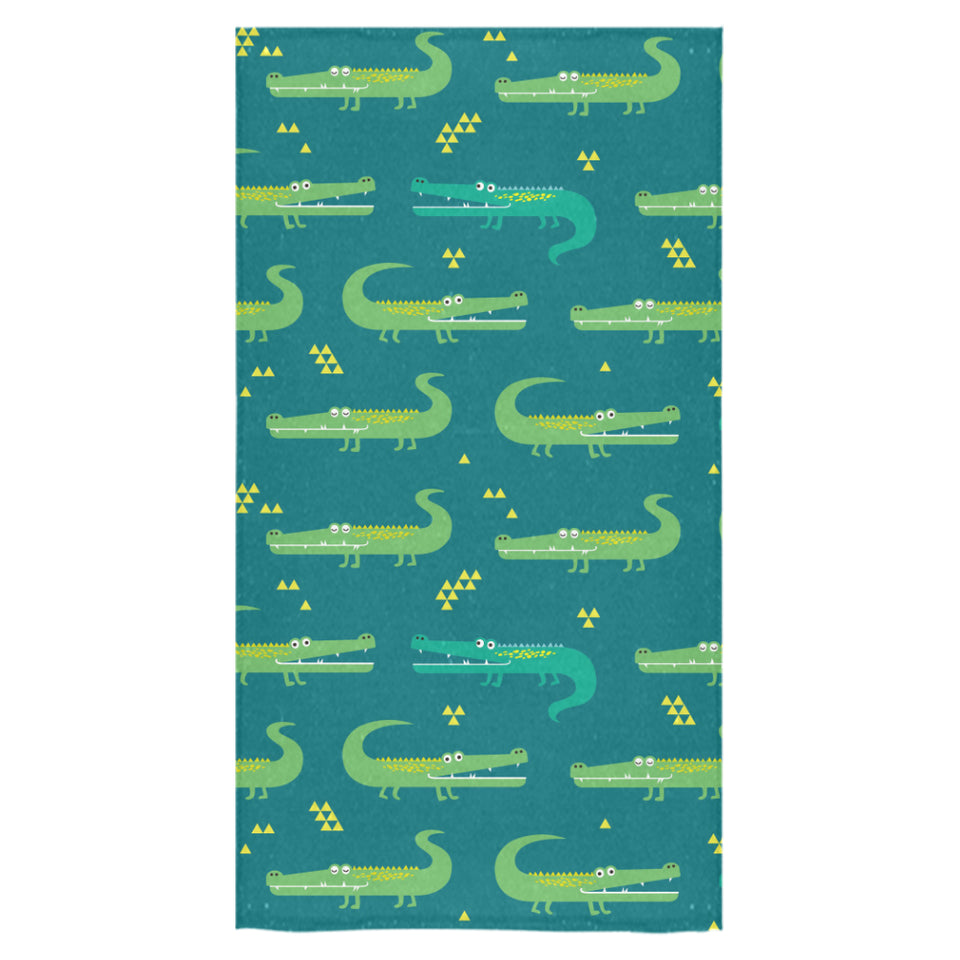 Crocodile pattern Bath Towel