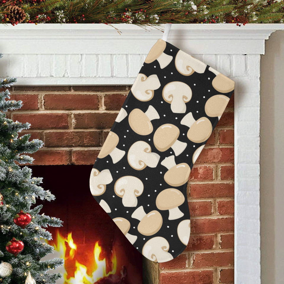 Champignon mushroom pattern Christmas Stocking