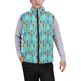 Surfboard Pattern Print Design 05 Men's Padded Vest