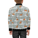 Beautiful deers Winter Christmas Kids' Boys' Girls' Bomber Jacket