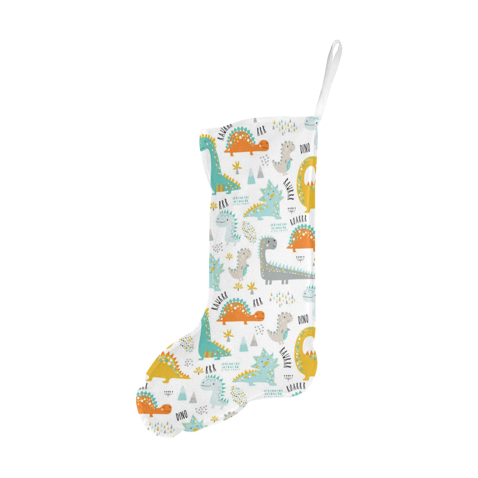 Cute funny kids dinosaurs pattern Christmas Stocking