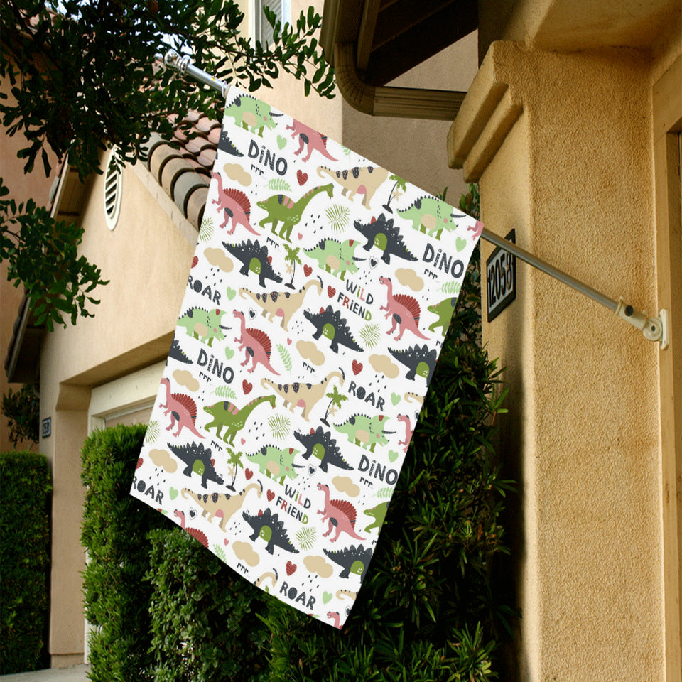 Cute dinosaurs pattern House Flag Garden Flag