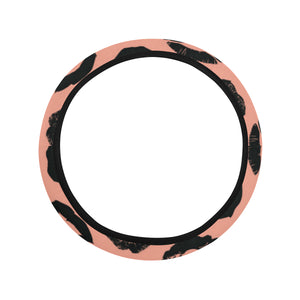 Lips Pattern Print Design 02 Car Steering Wheel Cover