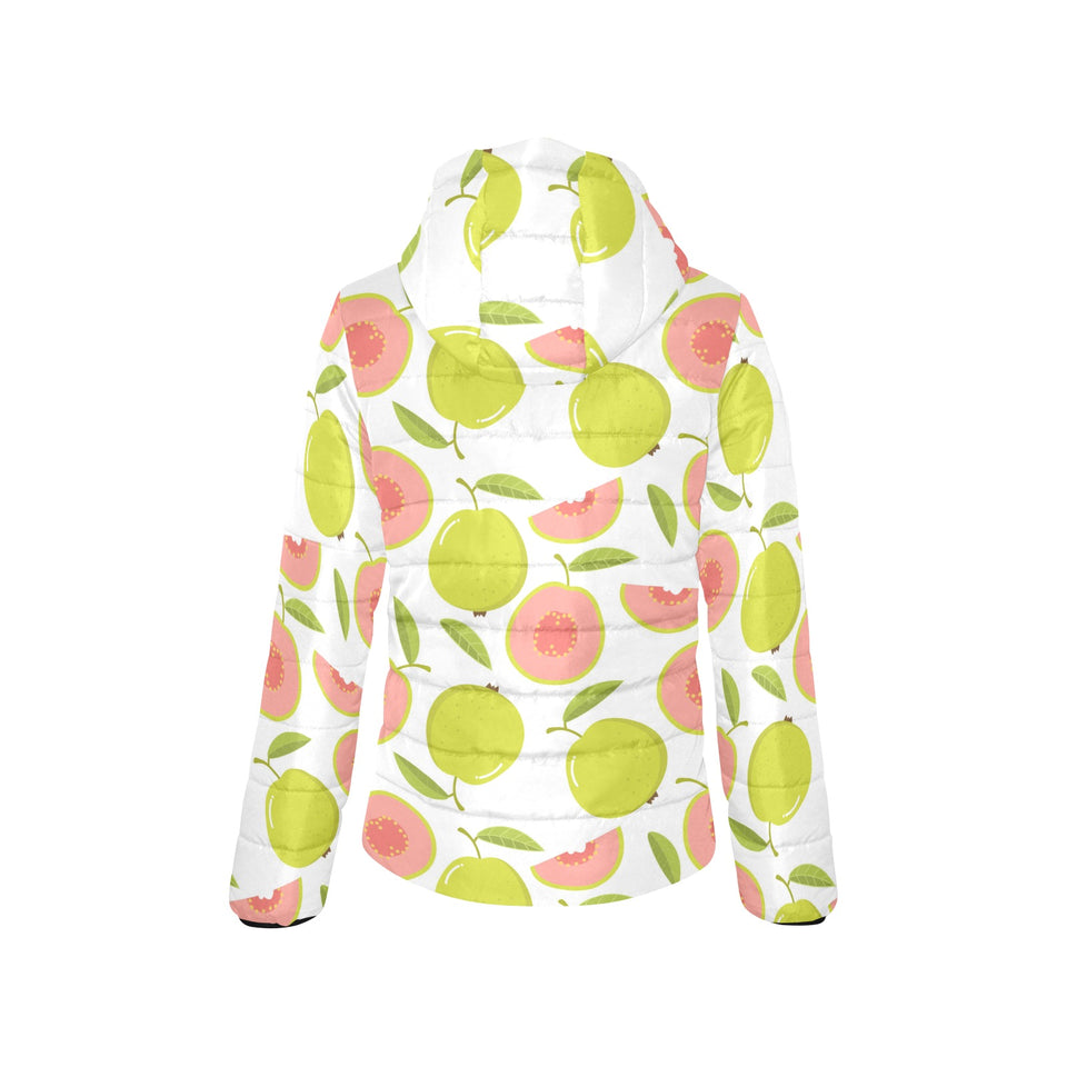 Guava pattern Women's Padded Hooded Jacket