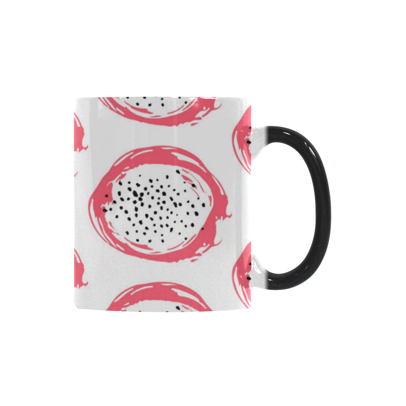 Hand drawn dragon fruit Morphing Mug Heat Changing Mug