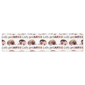 Camper Van Pattern Print Design 01 Table Runner