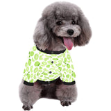 Lime design pattern All Over Print Pet Dog Round Neck Fuzzy Shirt