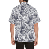 Guava tropical hand drawn pattern Men's All Over Print Hawaiian Shirt