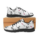 Hand Drawn faces of pandas pattern Men's Sneaker Shoes