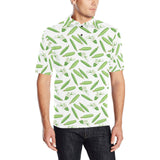 Green Peas Pattern Print Design 04 Men's All Over Print Polo Shirt