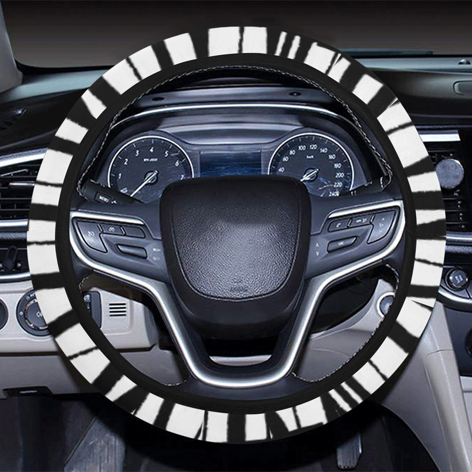 Piano Pattern Print Design 03 Car Steering Wheel Cover