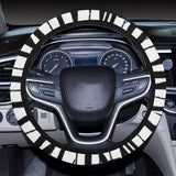 Piano Pattern Print Design 03 Car Steering Wheel Cover
