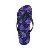 Cute owls pattern boho style ornament Unisex Flip Flops