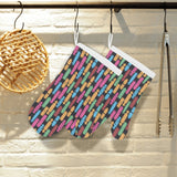 Skate Board Pattern Print Design 02 Heat Resistant Oven Mitts