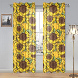 Sunflower pattern Gauze Curtain