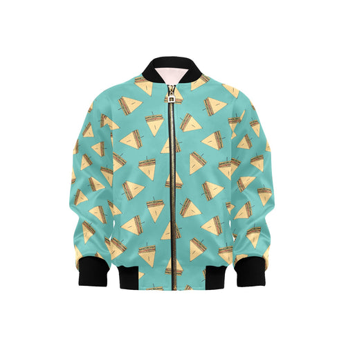 Sandwich Pattern Print Design 03 Kids' Boys' Girls' Bomber Jacket