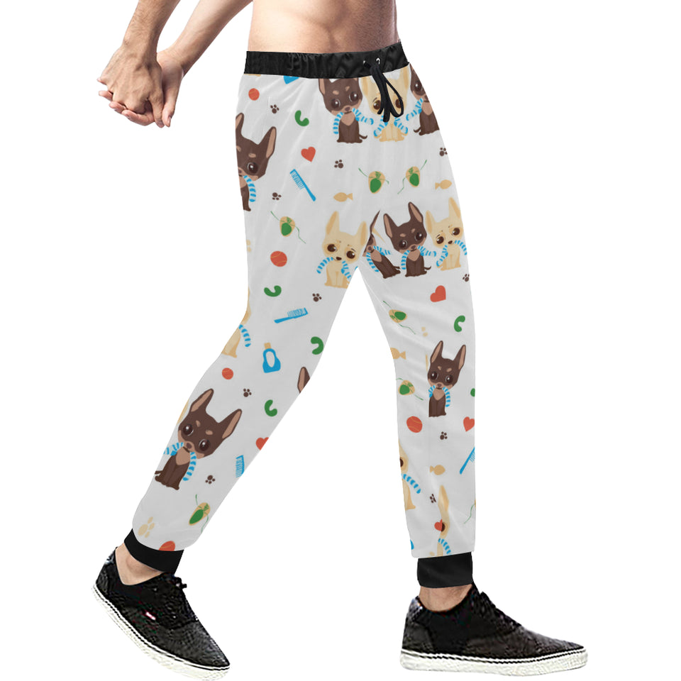 Cute Chihuahua dog pattern Unisex Casual Sweatpants