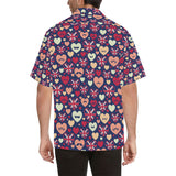 British Pattern Print Design 02 Men's All Over Print Hawaiian Shirt (Model T58)