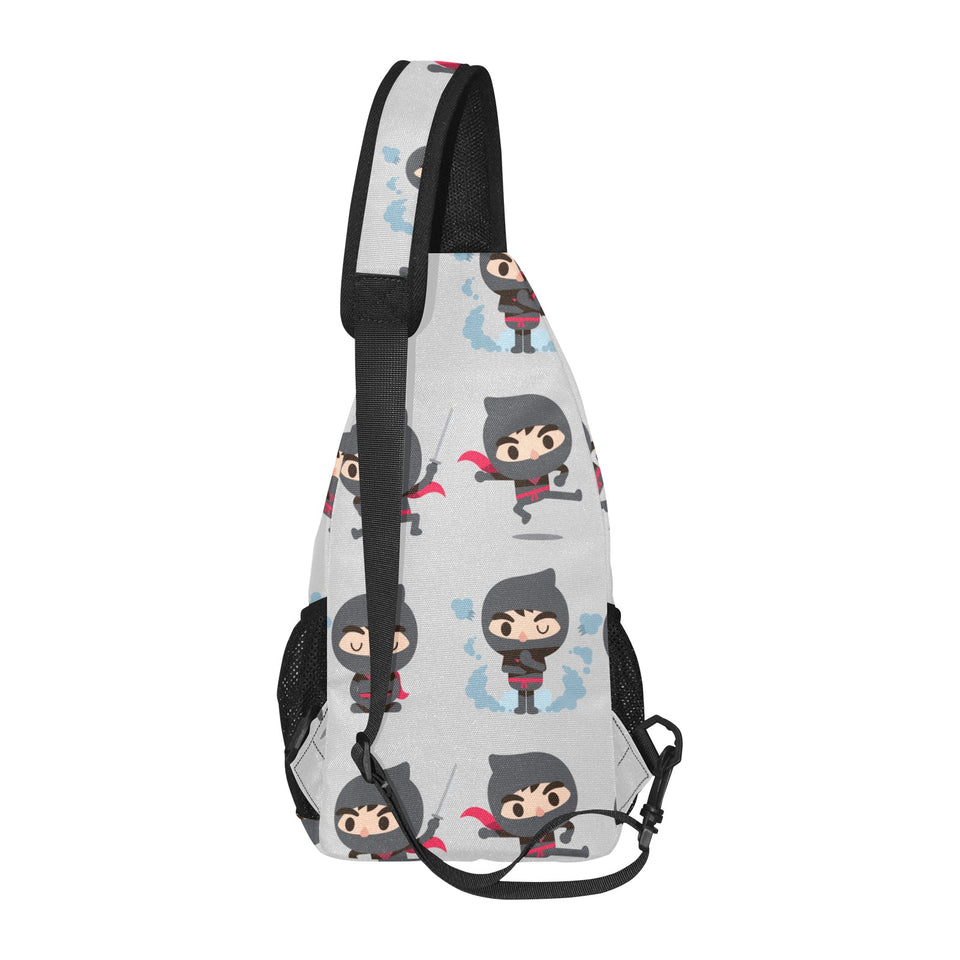 Cute ninja pattern All Over Print Chest Bag