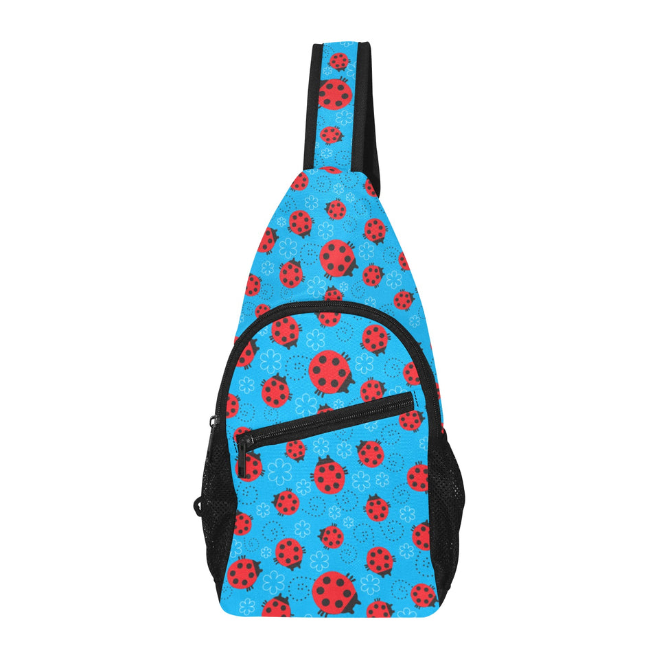 Ladybug Pattern Print Design 02 All Over Print Chest Bag