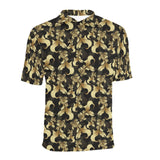 Goldfish Pattern Print Design 01 Men's All Over Print Polo Shirt