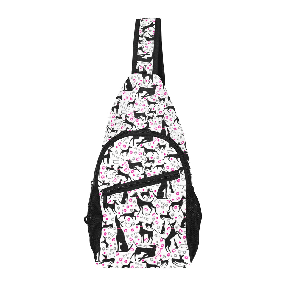 Greyhound Pattern Print Design 02 All Over Print Chest Bag