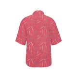 Skate Board Pattern Print Design 01 Women's All Over Print Hawaiian Shirt