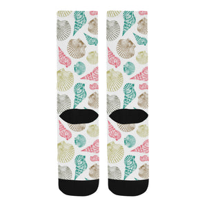 Colorful shell pattern Crew Socks