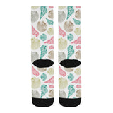 Colorful shell pattern Crew Socks