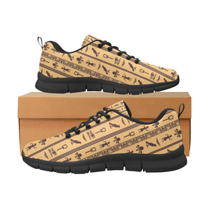 Egypt Hieroglyphics Pattern Print Design 02 Women's Sneaker Shoes