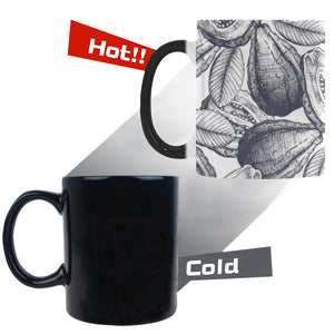 Guava tropical hand drawn pattern Morphing Mug Heat Changing Mug