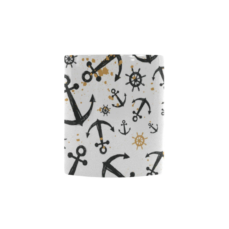 Anchors Rudders pattern Morphing Mug Heat Changing Mug