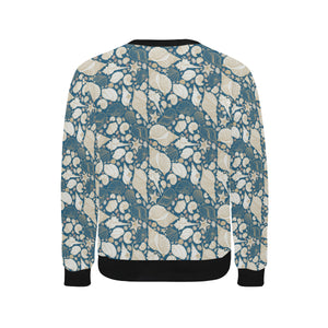 Sea turtle Polynesian Tribal design pattern Men's Crew Neck Sweatshirt