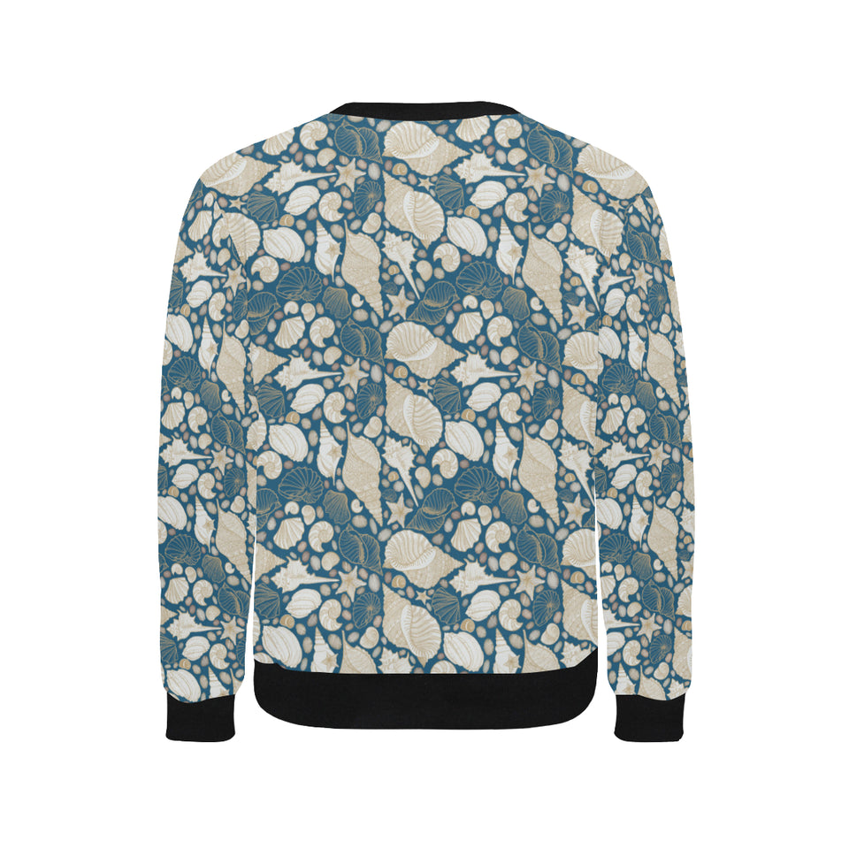 Sea turtle Polynesian Tribal design pattern Men's Crew Neck Sweatshirt