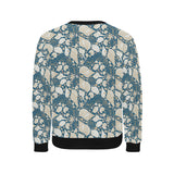 Sea turtle Polynesian Tribal design pattern Men's Crew Neck Sweatshirt
