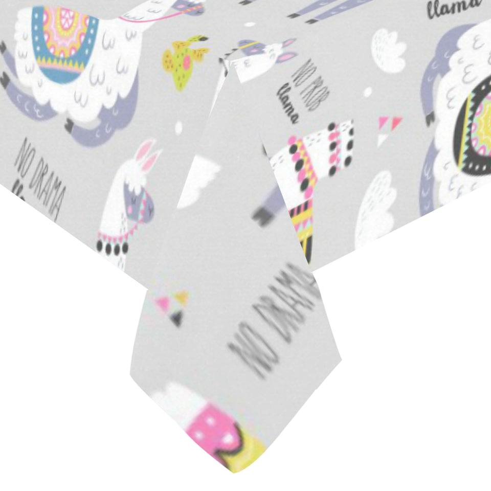 Cute Llama Alpaca pattern Tablecloth