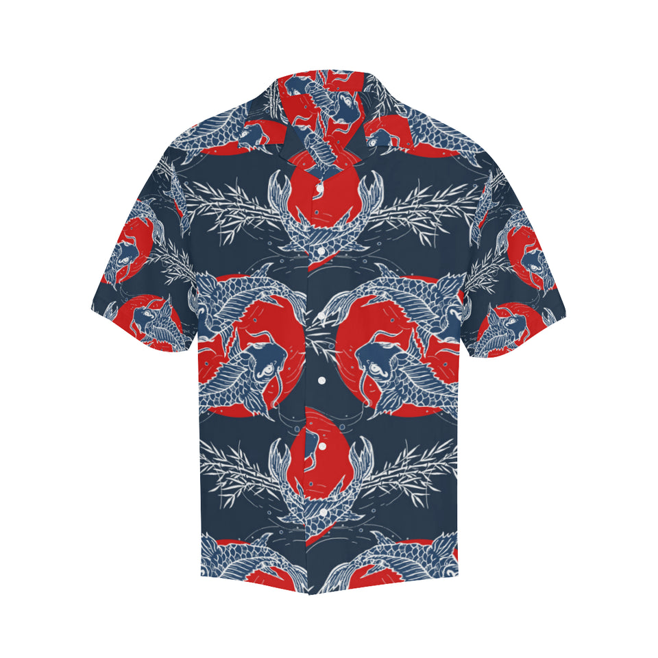 Fancy Carps hand drawn japanese art Men's All Over Print Hawaiian Shirt