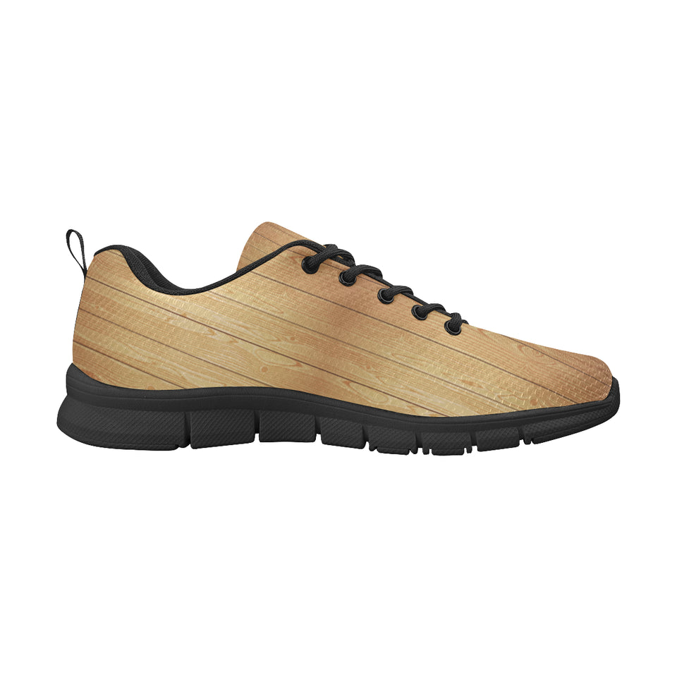 Wood Printed Pattern Print Design 05 Women's Sneaker Shoes