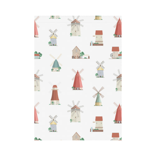 windmill design pattern House Flag Garden Flag