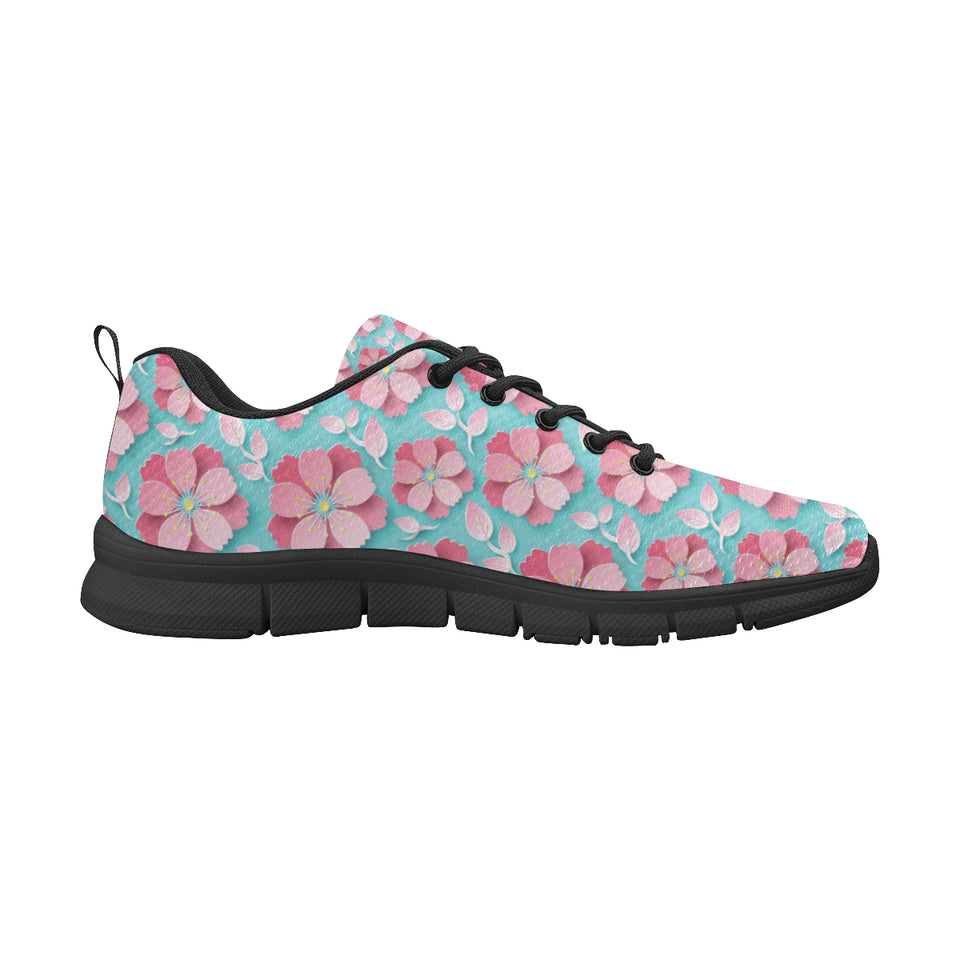 3D sakura cherry blossom pattern Women's Sneaker Shoes