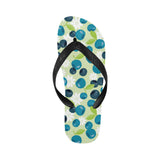 blueberry flower pattern Unisex Flip Flops