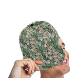 Toucan tropical green jungle palm pattern All Over Print Snapback Cap