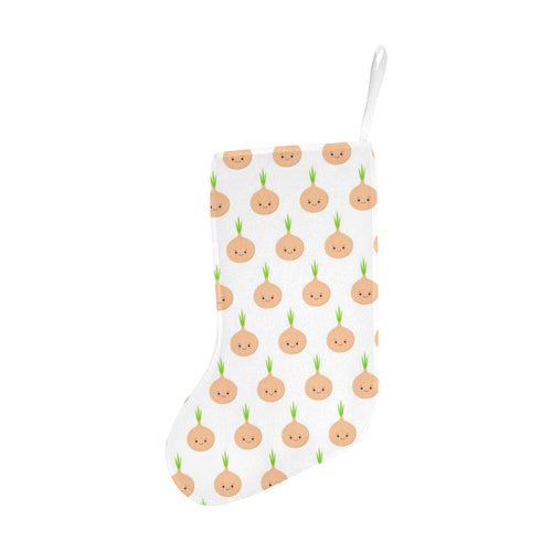 cute onions smiling faces Christmas Stocking