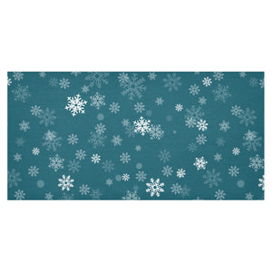 Snowflake pattern dark background Tablecloth