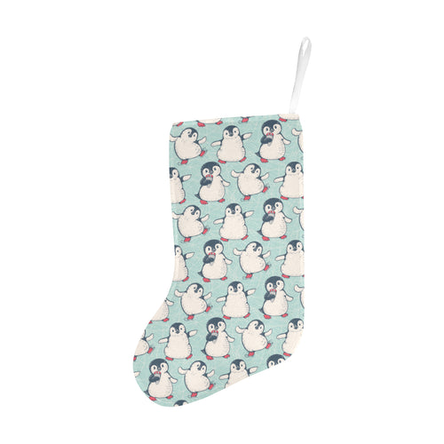 Cute Penguin pattern Christmas Stocking