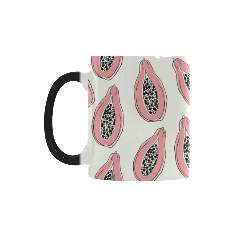 papaya pattern Morphing Mug Heat Changing Mug