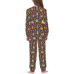 Snail Pattern Print Design 02 Kids' Boys' Girls' All Over Print Pajama Set